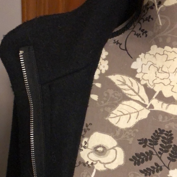 Old Navy fall/winter black 3/4 coat with funnel neck and covered zipper - Picture 10 of 16